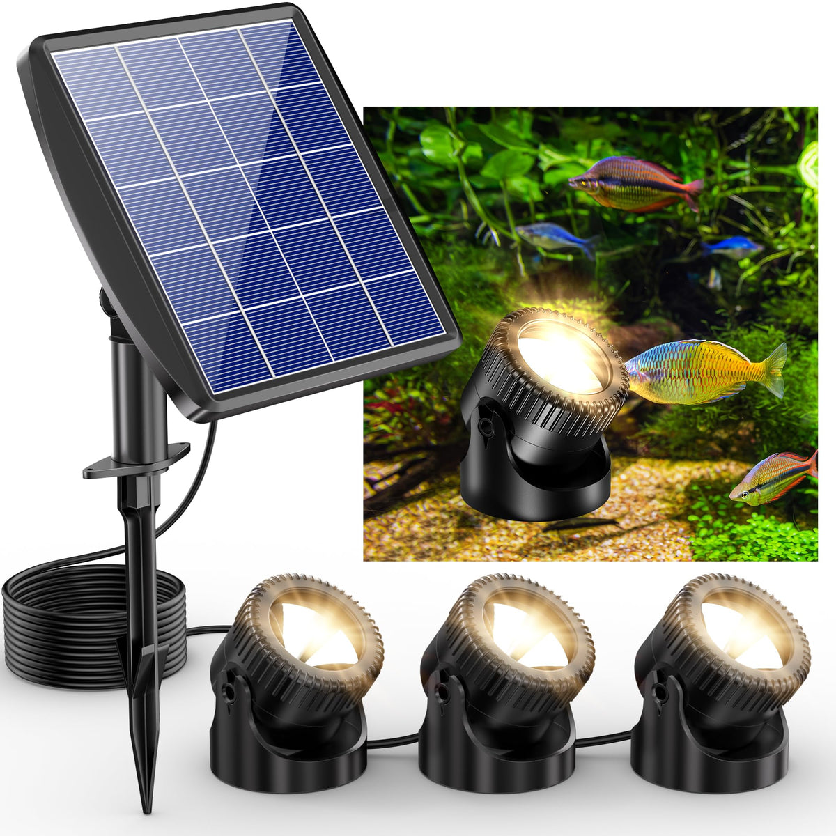 Solar powered underwater lights hotsell