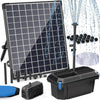 25W Solar Pond Filtration & Fountain Kit - 410GPH