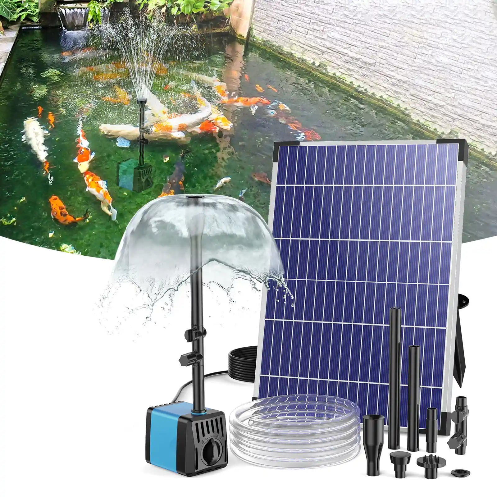 10W 120GPH Solar Fountain Pump